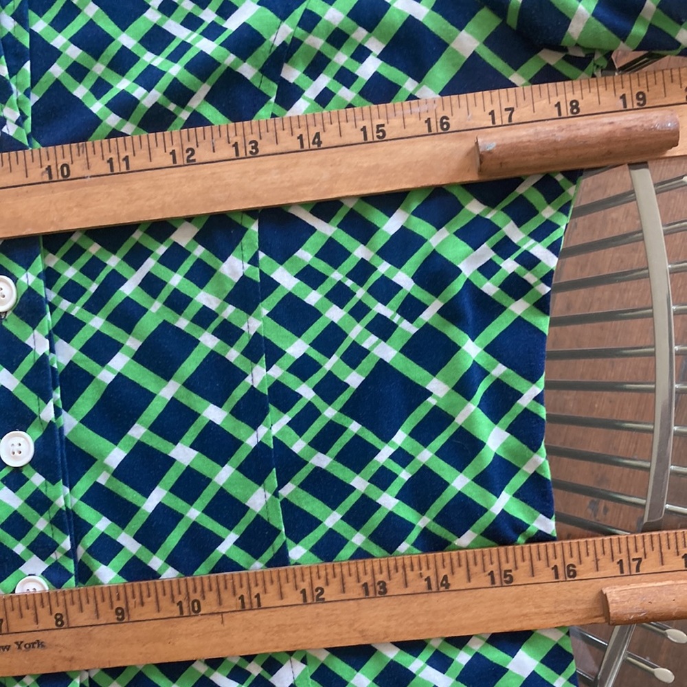 Vintage 70s 80s dagger collar sporty polo midi dress - Picture 8 of 13